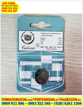 CADIEEAC CR2016, Pin Remote Ôtô CADIEEAC CR2016 lithium 3v chính hãng /Vỉ 1viên